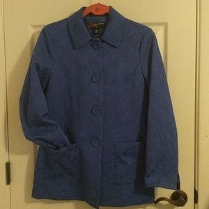Peck & Peck long jacket in royal blue